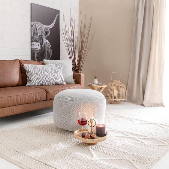 Tapis de laine Alva Crème 120x170 cm - Tapis style Berbère