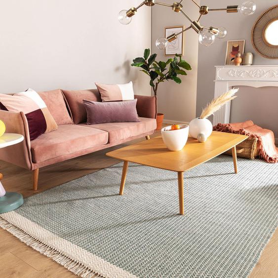 Tapis de laine Kim Menthe 120x170 cm - Tapis nature