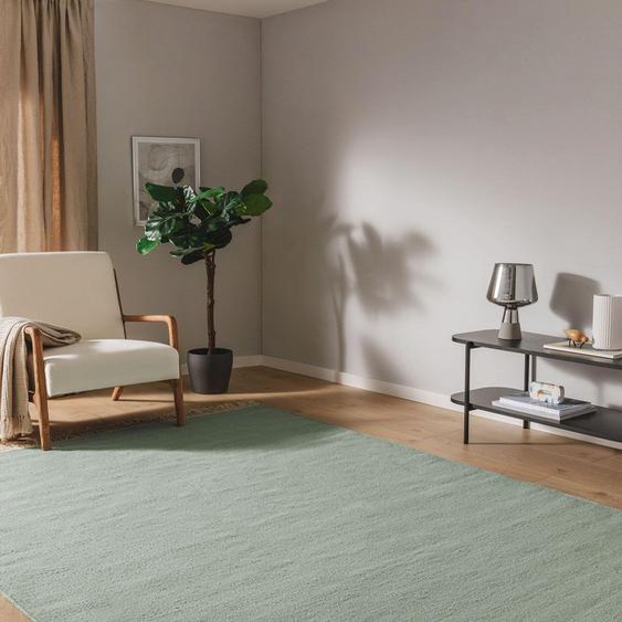 Tapis de laine Liv Vert clair 170x240 cm - Tapis nature