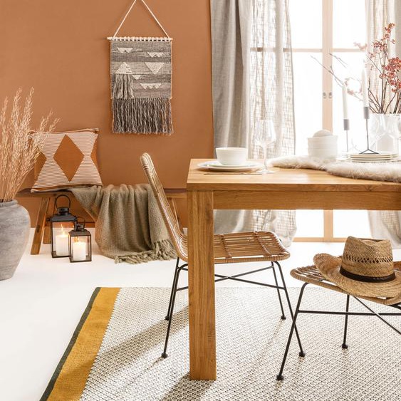 Tapis de laine Tolga Crème/Jaune 160x230 cm - Tapis nature