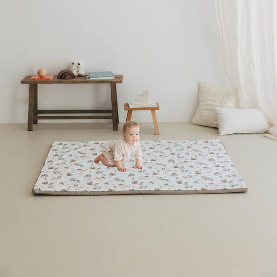 Tapis De Motricité Enrollagateo Motifs Danimaux De La Forêt