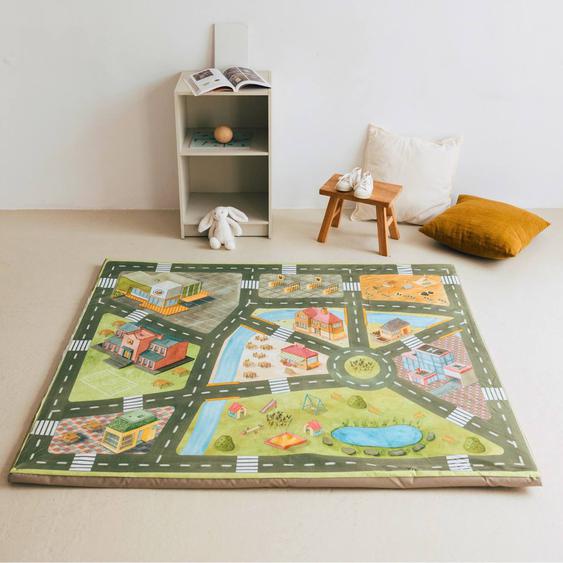 Tapis De Motricité Enrollagateo Motifs De La Ville