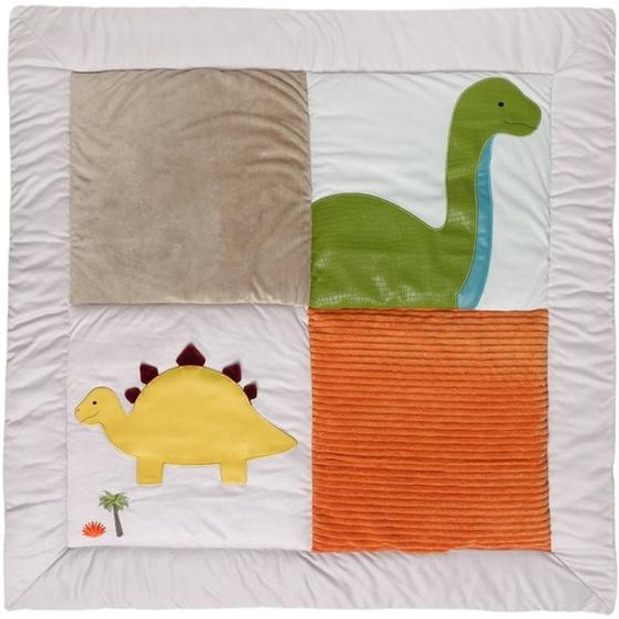 Tapis De Parc Réversible Les Amis Dinos Beige, Orange, Vert