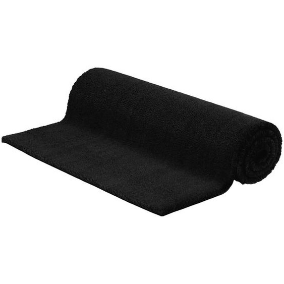 Tapis de porte noir 100x200 cm fibre de coco touffeté