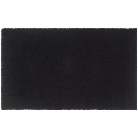 Tapis de porte noir 90x150 cm fibre de coco touffeté