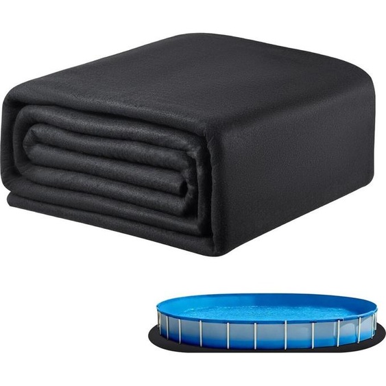 Tapis de protection ovale 15 x 30 pieds pour piscines hors sol Tapis de piscine ultra-résistant