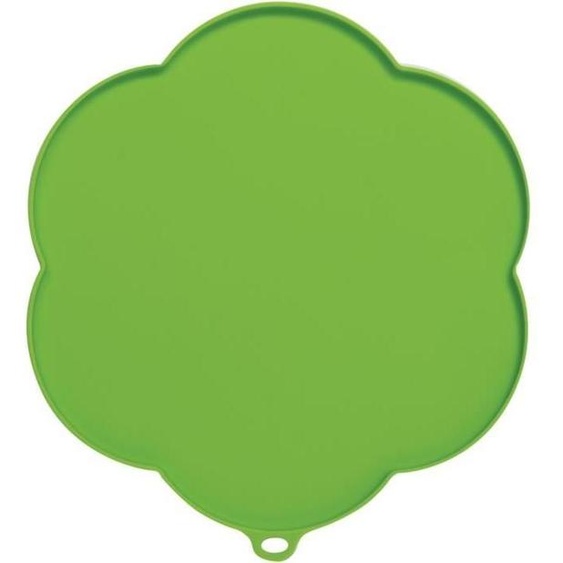 Tapis de protection pour fontaine ou gamelle - Catit - Silicone antidérapant - Forme de fleur - Vert
