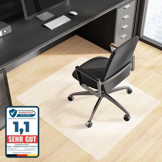 Tapis de protection Révolution pour sol de chaise de bureau pour parquet et sol stratifié, blanc laiteux, 90 x 120 cm