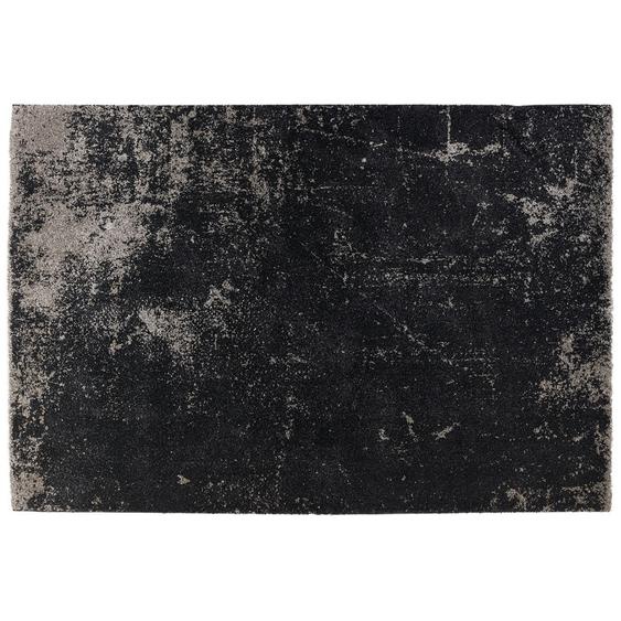 Tapis de salon GATSBY 160/230 cm noir avec dégradé gris