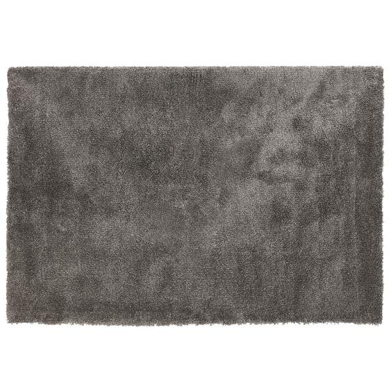 Tapis de salon shaggy TISSO gris foncé - 160x230 cm