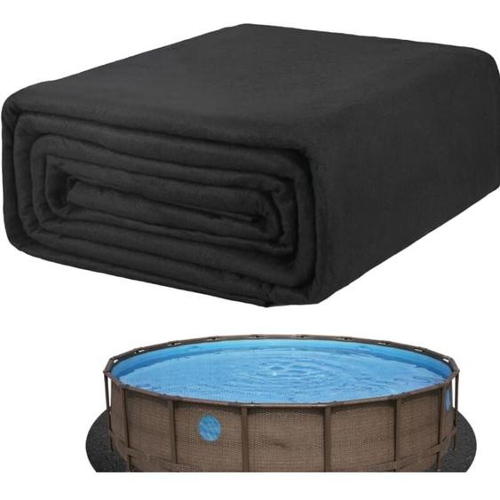 Ymyny - Tapis De Sol De Piscine, 5.5m Tapis De Sol Piscine Ronde, Tapis en Feutre Absorbant leau Antidérapant, Tapis De Revêtement De Sol De Piscine