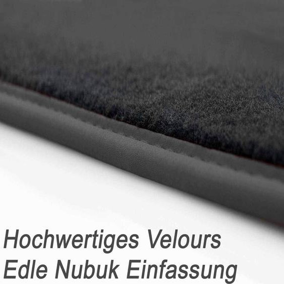 Tapis de sol pour VW ID. Buzz (avant) compatible Velours Tapis Premium Tapis Automatique Intérieur Noir 2 pièces