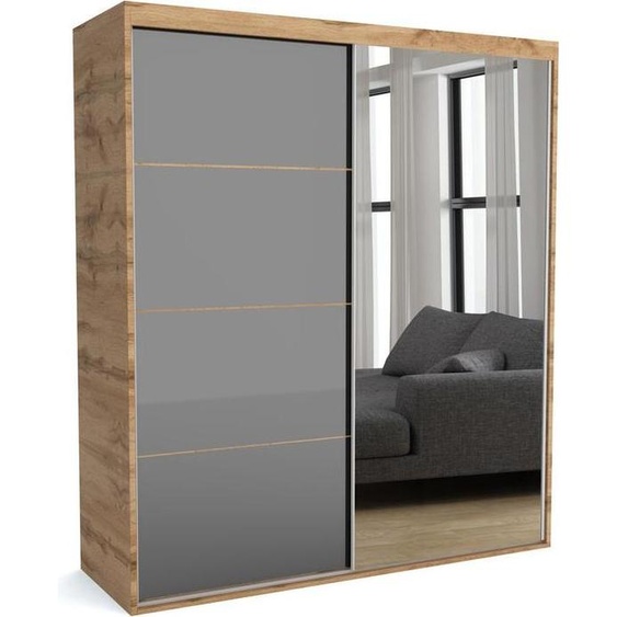 Tapis de vestiaire FURNLUX A Gris et Marron 110cm / Couleur principale : Gris / Dimensions : 110 x 60 x 205 cm