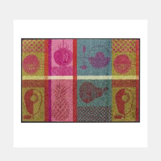 Tapis decor caoutchouc & nylon Fruits multicolore