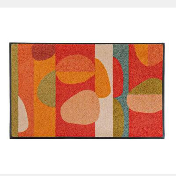 Tapis decor caoutchouc & nylon Salsa orange