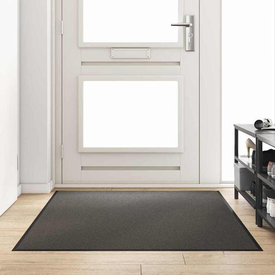 Tapis dentrée Autre Anthracite et noir 120 x 180 cm