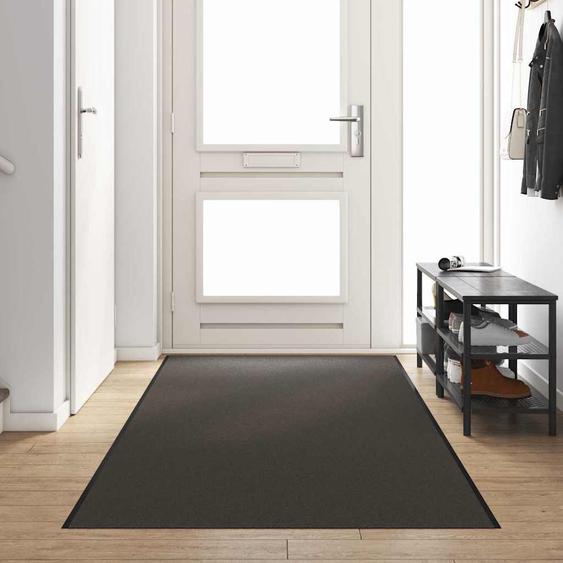 Tapis dentrée Autre Anthracite et noir 120 x 400 cm