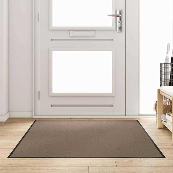Tapis dentrée Autre Beige et Noir 120 x 180 cm