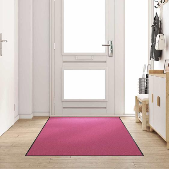 Tapis dentrée Autre Rose et Noir 120 x 300 cm Polyamide et PVC