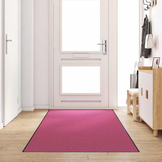 Tapis dentrée Autre Rose et Noir 120 x 350 cm Polyamide et PVC