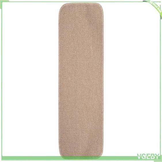 Tapis descalier - V GEBY - Rectangulaire - 15 pcs - 75x20 cm - Antidérapant Beige