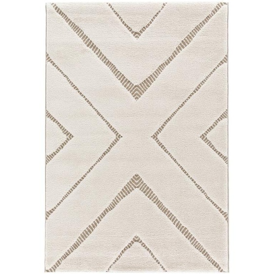 Tapis Design Avec Effet Relief Romy Beige