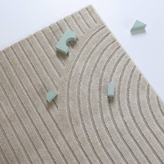 Tapis Design Contemporain Ciro Sable