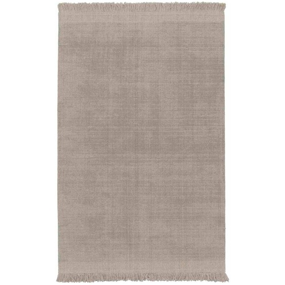 Tapis Design Doux En Laine Et Coton Fait Main Classic Gris Minéral