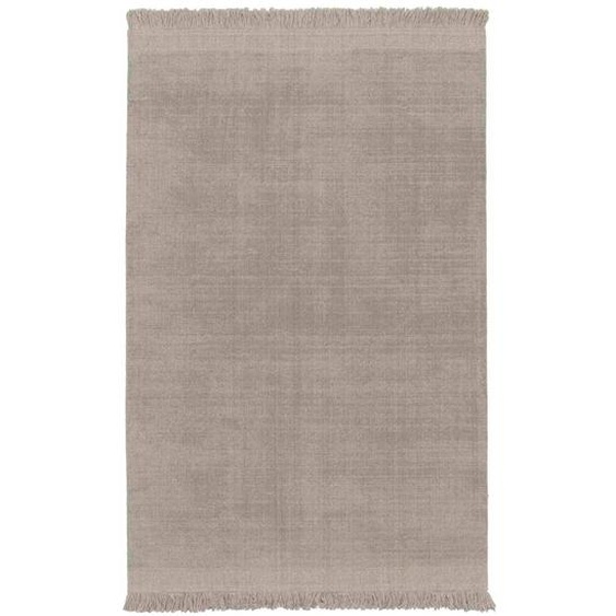 Tapis Design Doux En Laine Et Coton Fait Main Classic Gris Minéral