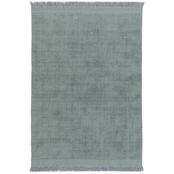Tapis Design Doux En Laine Et Coton Fait Main Classic Vert Naturel