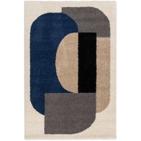Tapis Design Épais Et Confortable Gatsby Bleu Naturel