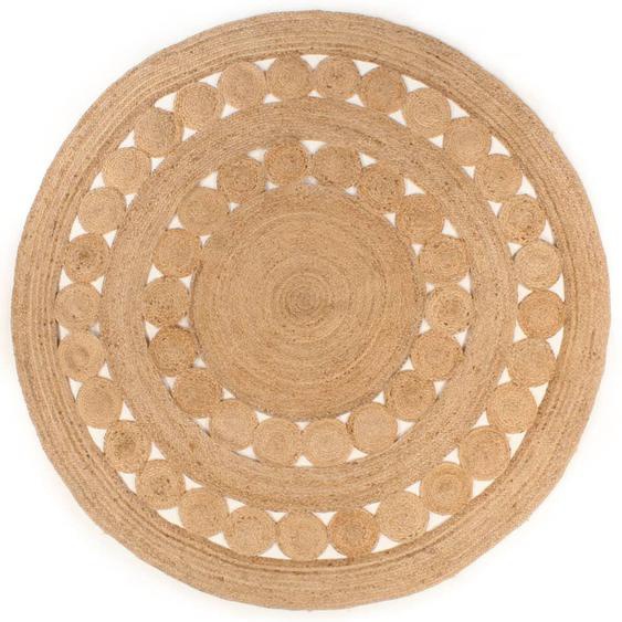 Tapis Design tressé Jute 240 cm Rond