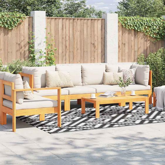 Tapis dextérieur ARAKIL Blanc et noir 190x290 cm PP