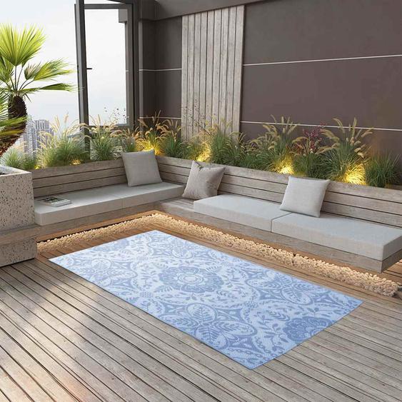 Tapis dextérieur ARAKIL Bleu azuré 120x180 cm PP