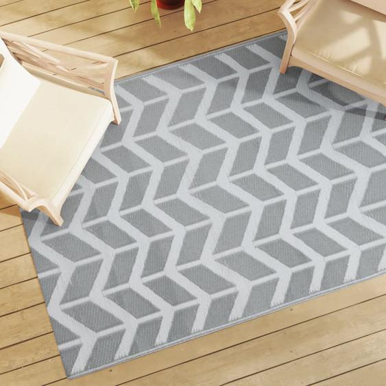 Tapis dextérieur ARAKIL gris 140 x 200 cm PP