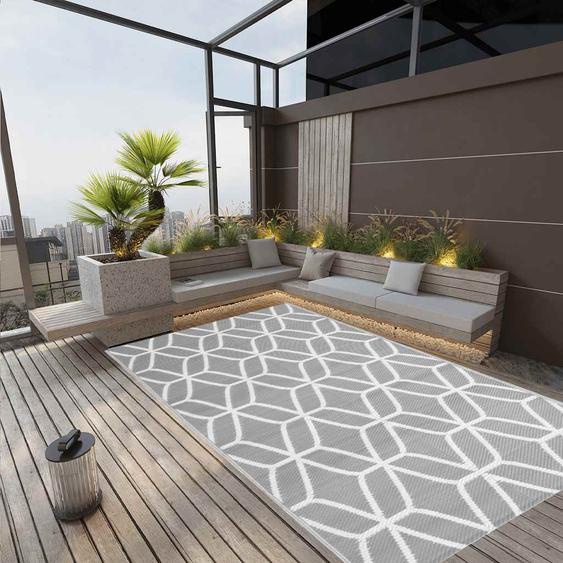 Tapis dextérieur ARAKIL Gris 140x200 cm PP