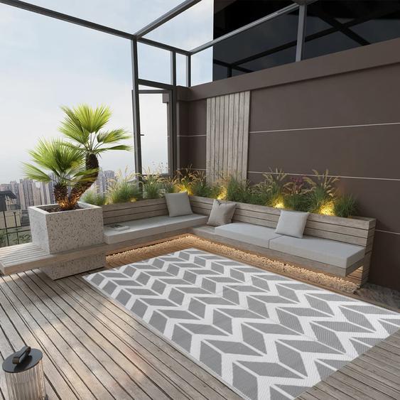 Tapis dextérieur ARAKIL Gris 160x230 cm PP