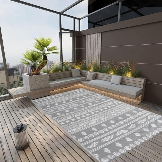 Tapis dextérieur ARAKIL Gris 190x290 cm PP