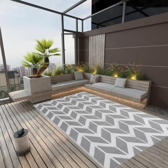 Tapis dextérieur ARAKIL Gris 190x290 cm PP
