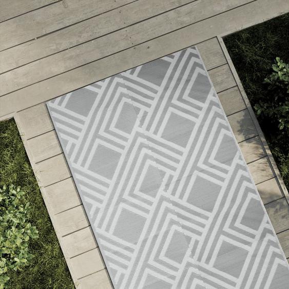 Tapis dextérieur ARAKIL gris 80 x 250 cm PP