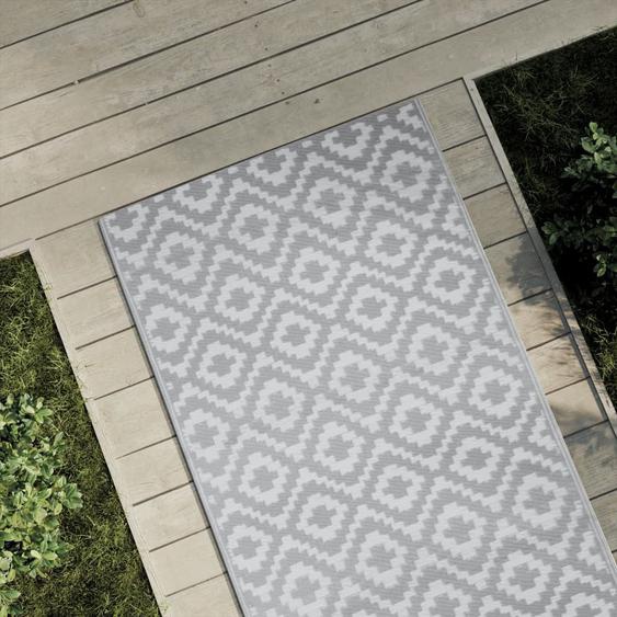 Tapis dextérieur ARAKIL gris 80 x 250 cm PP
