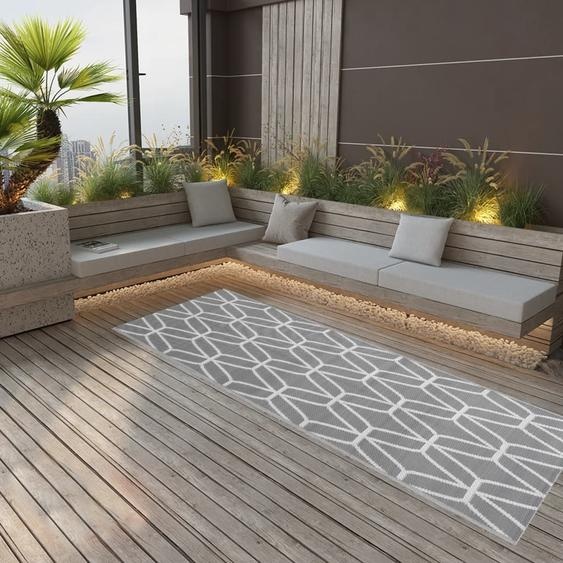 Tapis dextérieur ARAKIL Gris 80x250 cm PP