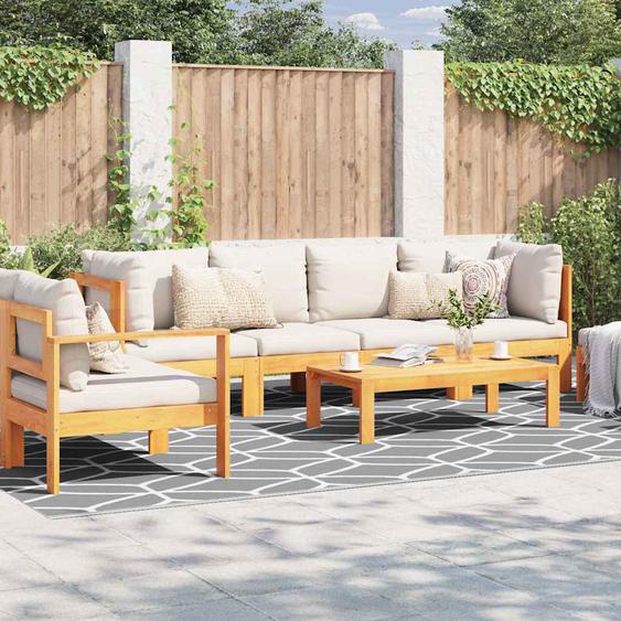 Tapis dextérieur ARAKIL Gris et blanc 250 x 400 cm PP