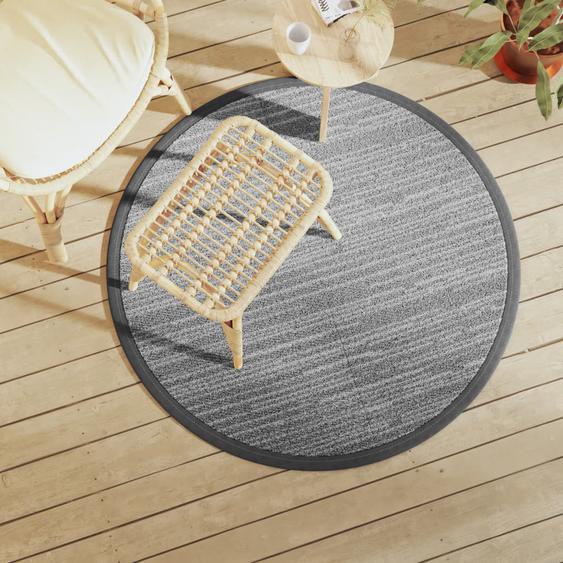 Tapis dextérieur ARAKIL gris Ø120 cm PP