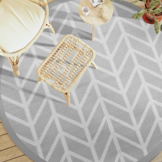Tapis dextérieur ARAKIL gris Ø200 cm PP