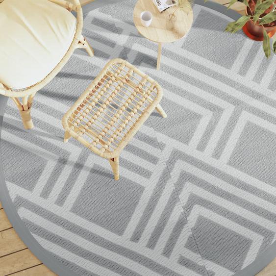 Tapis dextérieur ARAKIL gris Ø200 cm PP
