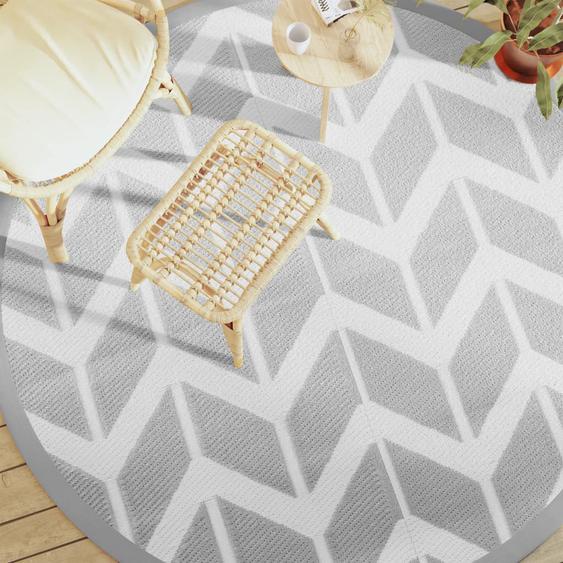 Tapis dextérieur ARAKIL gris Ø200 cm PP
