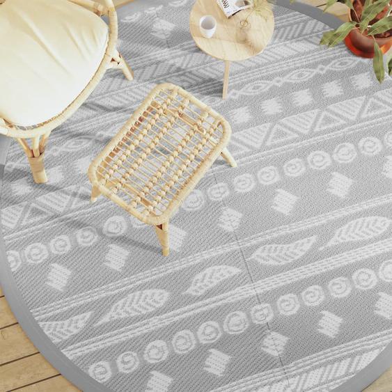 Tapis dextérieur ARAKIL gris Ø200 cm PP