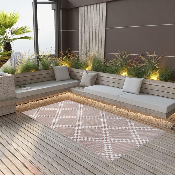 Tapis dextérieur ARAKIL marron 80x150 cm PP