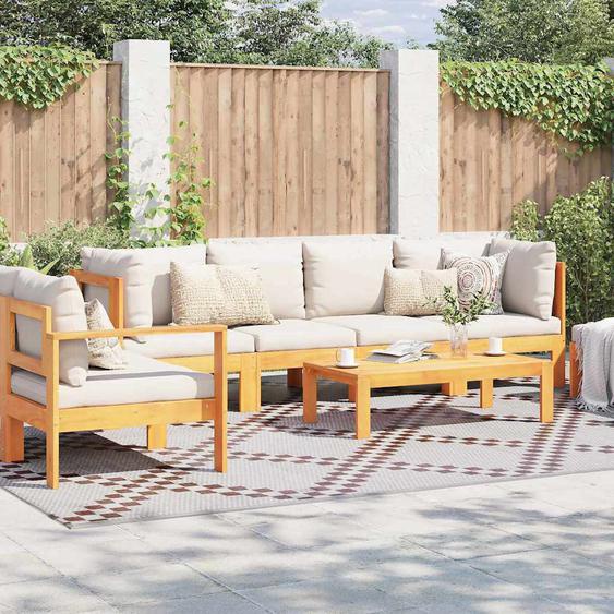 Tapis dextérieur ARAKIL Marron et blanc 300 x 400 cm PP
